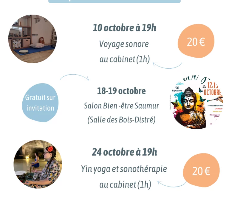 Nos évènements du mois d’octobre